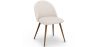 Buy Dining Chair - Upholstered in Bouclé Fabric - Scandinavian - Evelyne White 60480 - in the EU