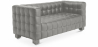 Buy Design Sofa from the Nubus Suite (2 seats) - Faux Leather Grey 13252 with a guarantee