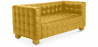 Buy Design Sofa from the Nubus Suite (2 seats) - Faux Leather Pastel yellow 13252 - in the EU