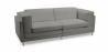Buy Cawa Design Sofa  (2 seats) - Faux Leather Grey 16611 at Privatefloor