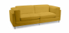 Buy Cawa Design Sofa  (2 seats) - Faux Leather Pastel yellow 16611 - prices