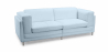 Buy Cawa Design Sofa  (2 seats) - Faux Leather Pastel blue 16611 with a guarantee