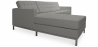 Buy Chaise longue design - Upholstered in Polipiel - Nova Grey 15184 with a guarantee