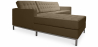 Buy Chaise longue design - Upholstered in Polipiel - Nova Taupe 15184 - prices