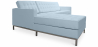 Buy Chaise longue design - Upholstered in Polipiel - Nova Pastel blue 15184 in the Europe