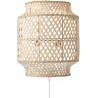 Buy Bamboo Wall Lamp Shade, Boho Bali Style - Hya Natural 60485