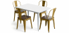 Buy Pack Dining Table and 4 Dining Chairs Industrial Design - New Edition - Bistrot Stylix Gold 60441 - in the EU