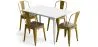 Pack Dining Table and 4 Dining Chairs Industrial Design - New Edition - Bistrot Stylix image 9