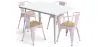 Pack Dining Table and 4 Dining Chairs with Armrests Industrial Design - New Edition - Bistrot Stylix image 9