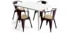 Pack Dining Table and 4 Dining Chairs with Armrests Industrial Design - New Edition - Bistrot Stylix image 9