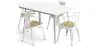 Pack Dining Table and 4 Dining Chairs with Armrests Industrial Design - New Edition - Bistrot Stylix image 9