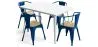 Pack Dining Table and 4 Dining Chairs with Armrests Industrial Design - New Edition - Bistrot Stylix image 9