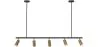 Rail Ceiling Lamp - 5 Adjustable Gold Spotlights - 110CM image 9