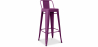 Buy Bar Stool with Backrest - Industrial Design - 76cm - New Edition - Stylix Purple 60325 - prices