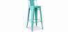 Buy Bar Stool with Backrest - Industrial Design - 76cm - New Edition - Stylix Pastel green 60325 in the Europe