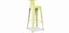 Buy Bar Stool with Backrest - Industrial Design - 76cm - New Edition - Stylix Pastel yellow 60325 - in the EU