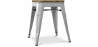 Buy Stylix Stool wooden - Metal - 45 cm Light grey 58350 in the Europe