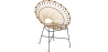 Buy Round Synthetic Rattan Outdoor Chair - Boho Bali Design - Elsa Natural 60541 - in the EU
