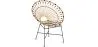 Round Synthetic Rattan Outdoor Chair - Boho Bali Design - Elsa image 9