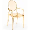 Transparent Dining Chair - Armrest Design - Louis XIV image 9