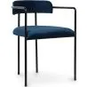 Buy Upholstered Dining Chair - Velvet - Garne Dark blue 60545