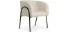 Upholstered Dining Chair - White Boucle - James image 9