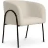 Buy Upholstered Dining Chair - White Boucle - James White 60547