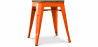 Buy Stylix Stool wooden - Metal - 45 cm Orange 58350 at Privatefloor