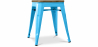 Buy Stylix Stool wooden - Metal - 45 cm Turquoise 58350 in the Europe