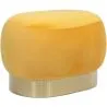Buy Pouf - Velvet and Metal - Luxe Yellow 60552