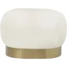 Pouf Luxury Home Foot Rest - White Boucle - Luxe image 9