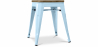 Buy Stylix Stool wooden - Metal - 45 cm Light blue 58350 home delivery