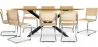 Pack Industrial Design Wooden Dining Table (220cm) & 8 Rattan Dining Chairs - Bruna image 9