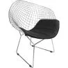 Buy Dining Chair Berty Diam in Chrome Steel  Black 16443