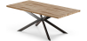 Buy Rectangular Dining Table - Industrial - Wood and Metal - Bayron Natural wood 60608 - in the EU