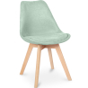 Buy Fabric Upholstered Dining Chair - Scandinavian Style - Denisse Pastel blue 59892 - in the EU