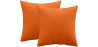 Buy Pack of 2 velvet cushions - cover and filling - Mesmal Orange 60631 in the Europe