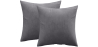 Buy Pack of 2 velvet cushions - cover and filling - Mesmal Dark grey 60631 at Privatefloor