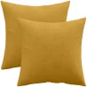 Buy Pack of 2 velvet cushions - cover and filling - Mesmal Gold 60631