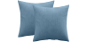 Buy Pack of 2 velvet cushions - cover and filling - Mesmal Light blue 60631 - prices