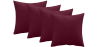 Buy Pack of 4 velvet cushions - cover and filling - Mesmal Cognac 60632 with a guarantee