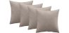 Buy Pack of 4 velvet cushions - cover and filling - Mesmal Beige 60632 Home delivery