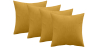 Buy Pack of 4 velvet cushions - cover and filling - Mesmal Gold 60632 - prices