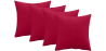 Buy Pack of 4 velvet cushions - cover and filling - Mesmal Red 60632 Home delivery