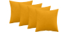 Buy Pack of 4 velvet cushions - cover and filling - Mesmal Yellow 60632 in the Europe