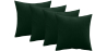 Buy Pack of 4 velvet cushions - cover and filling - Mesmal Dark green 60632 at Privatefloor
