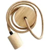 Hanging Lamp Cable in Jute and Wood - 200cm - Hanz image 9