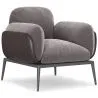 Buy Upholstered Velvet Armchair - June Dark grey 60650
