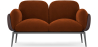 Buy 2-Seater Sofa - Upholstered in Velvet - Vandan Chocolate 60651 - prices