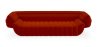 Buy Velvet Upholstered Sofa - 3/4 seats - Caden Red 60640 at Privatefloor